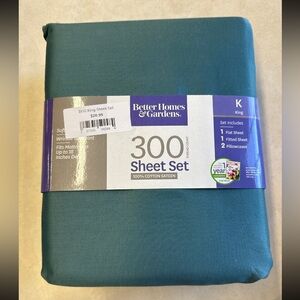 Better Homes & Garden Teal King Sheet Set